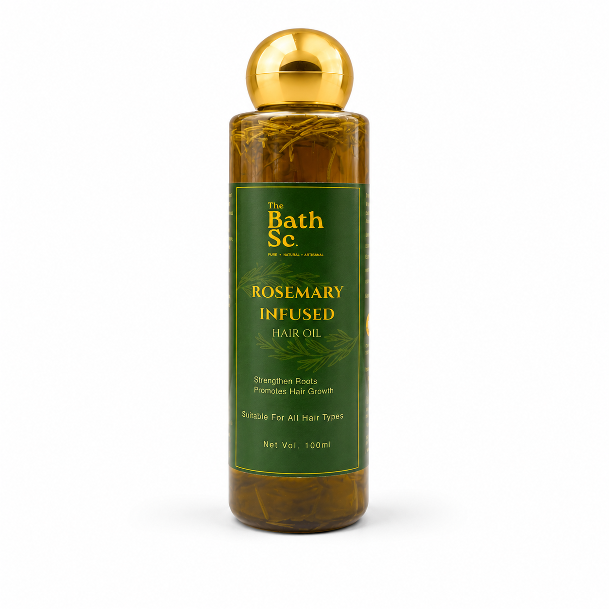 Rosemary Infused hair oil 100ml- The Bath SC.