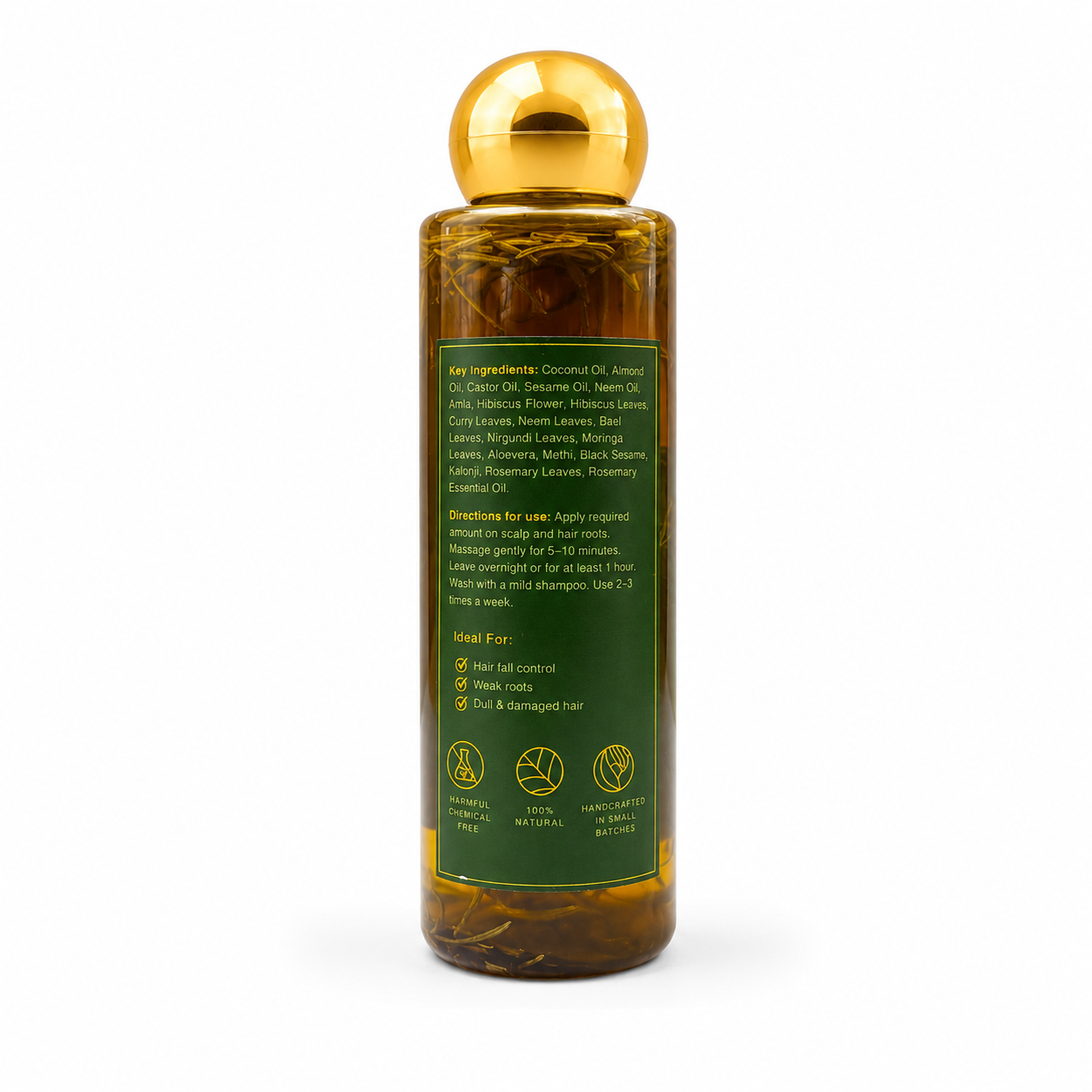 Rosemary Infused hair oil 100ml- The Bath SC.
