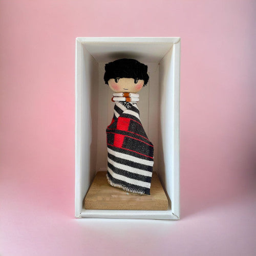 SANGTAM boy traditional wooden doll - Ikali's Studio