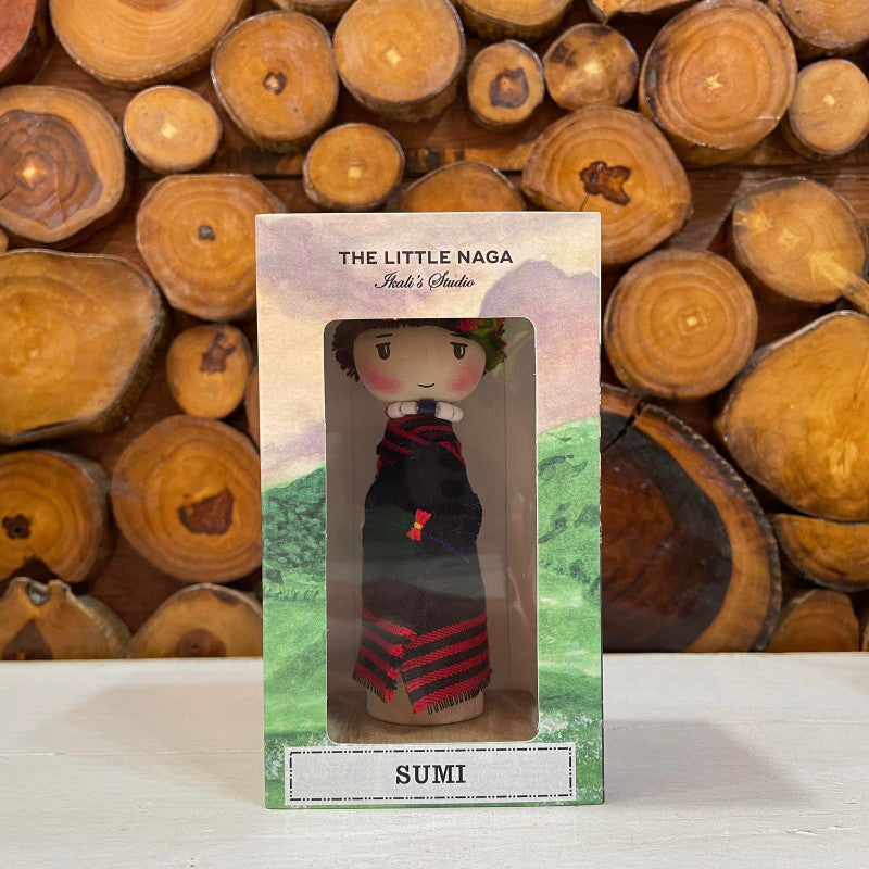 SUMI boy traditional wooden doll - Ikali's Studio