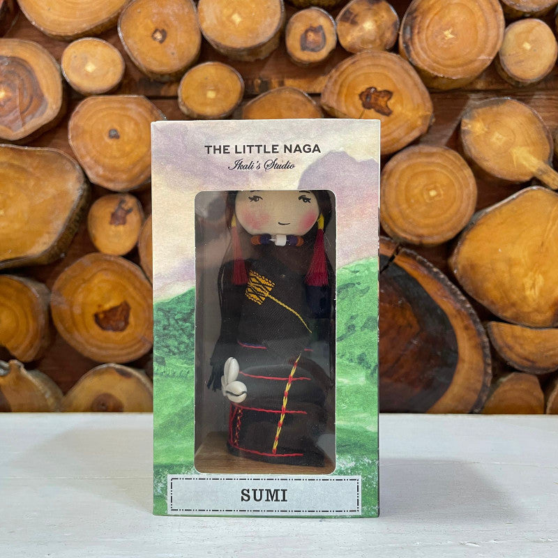 SUMI girl traditional wooden doll - Ikali's Studio
