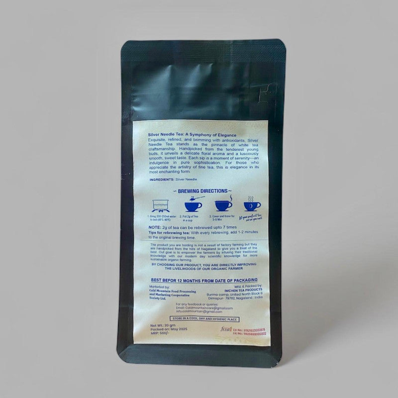Cold Mountain Premium Organic Silver Needle 20gm