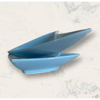Single Triangle blue sauce ceramic - The Knot and Bow
