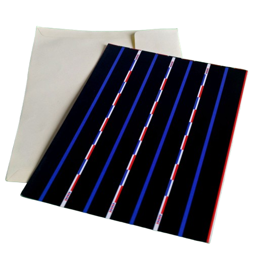 Soyachunks Tribal chakhesang naga blue and black  greeting cards