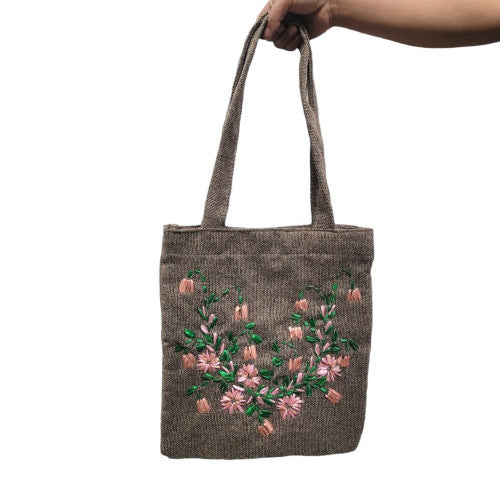 Spicy Delight-Brown Tote Hand Bag Medium Size