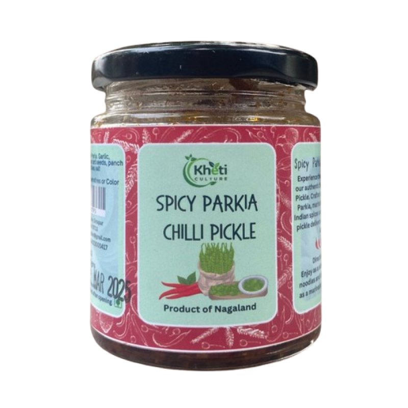 Spicy Parkia Chilli Pickle- Kheti Culture 100gm