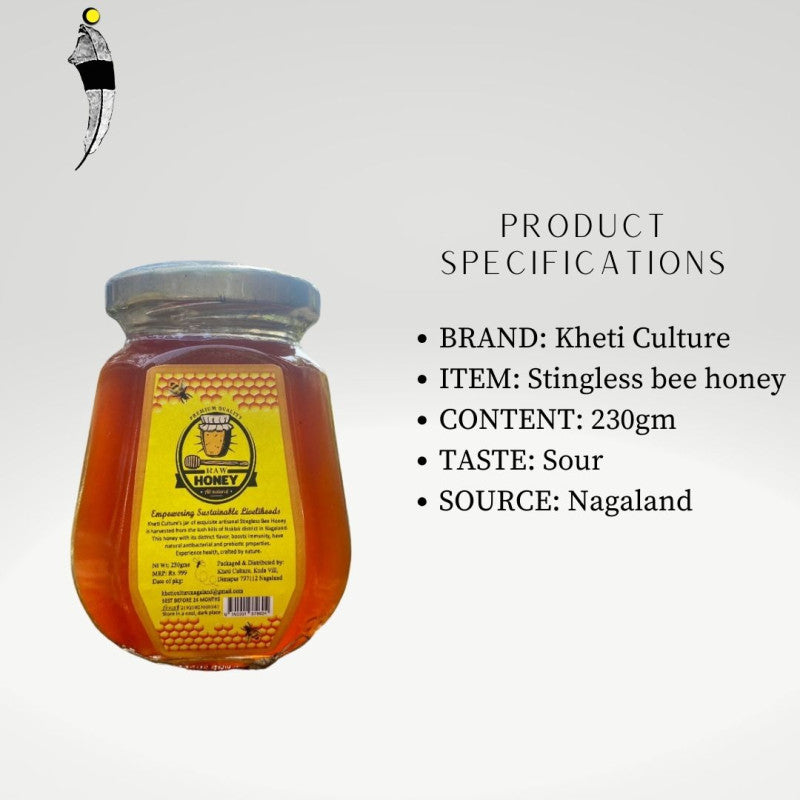 Stingless Bee Honey 230g- Kheti Culture