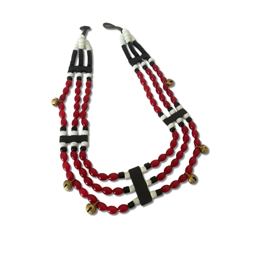 Flower Child-Sumi Traditional Necklace with Earrings