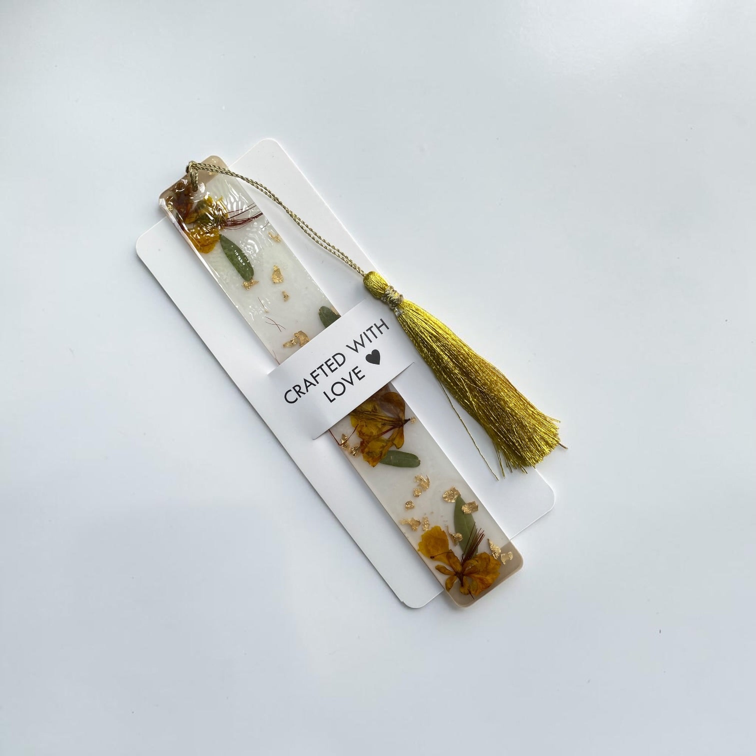 Sunset- botanical- tassel -Resin- Bookmark- Resin by Achila