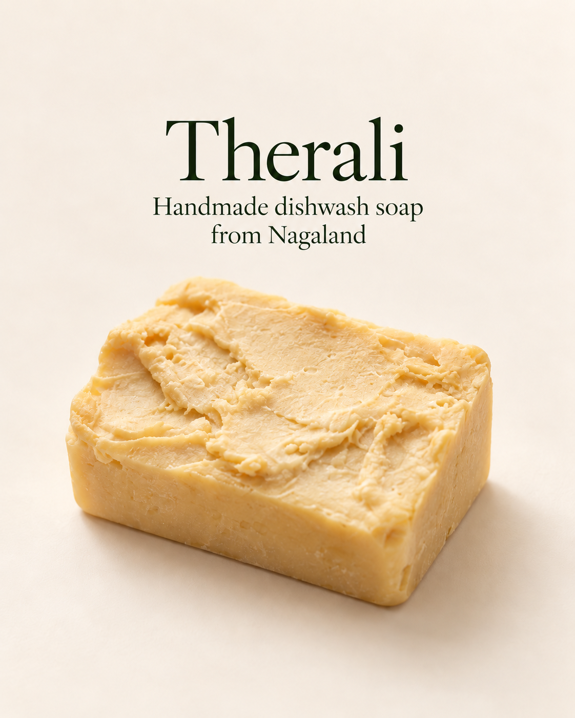 Therali Natural Orange Dish Bar Handcrafted & non- toxic 70gm