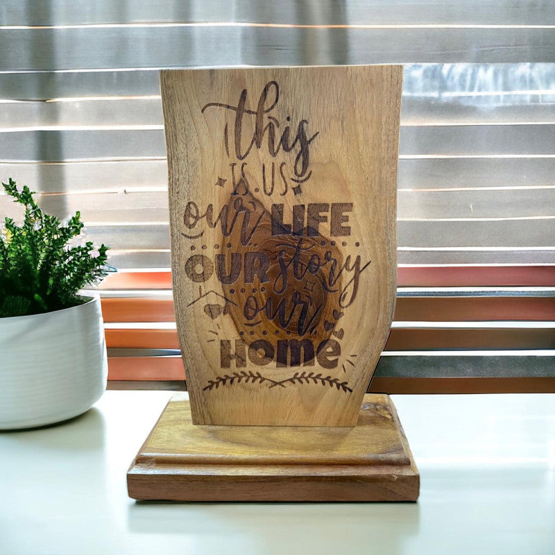 This is Us wooden stand-Custom Creations
