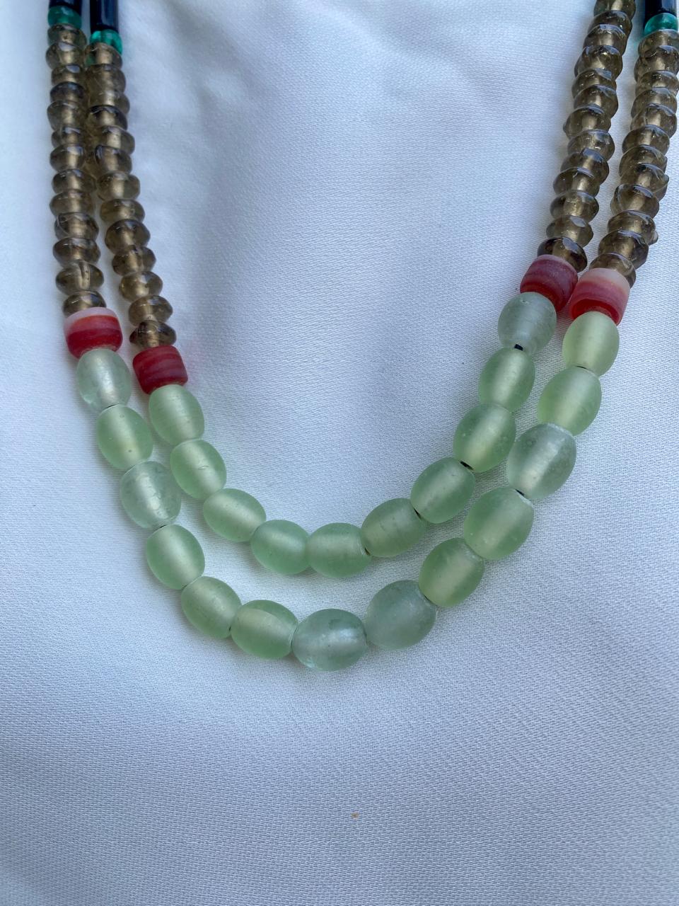 Three tones simple necklace-Annie Sakhamo