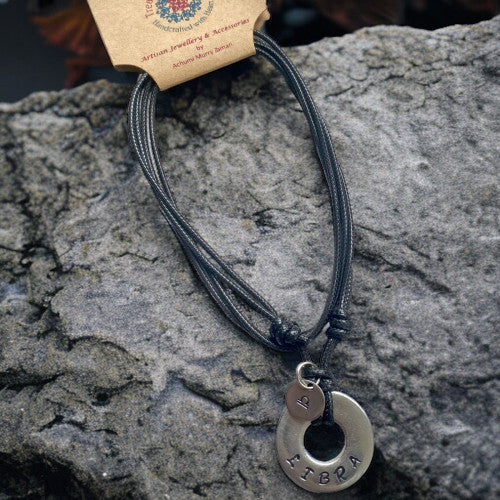Treasured Elements-Black Zodiac Libra Pendant