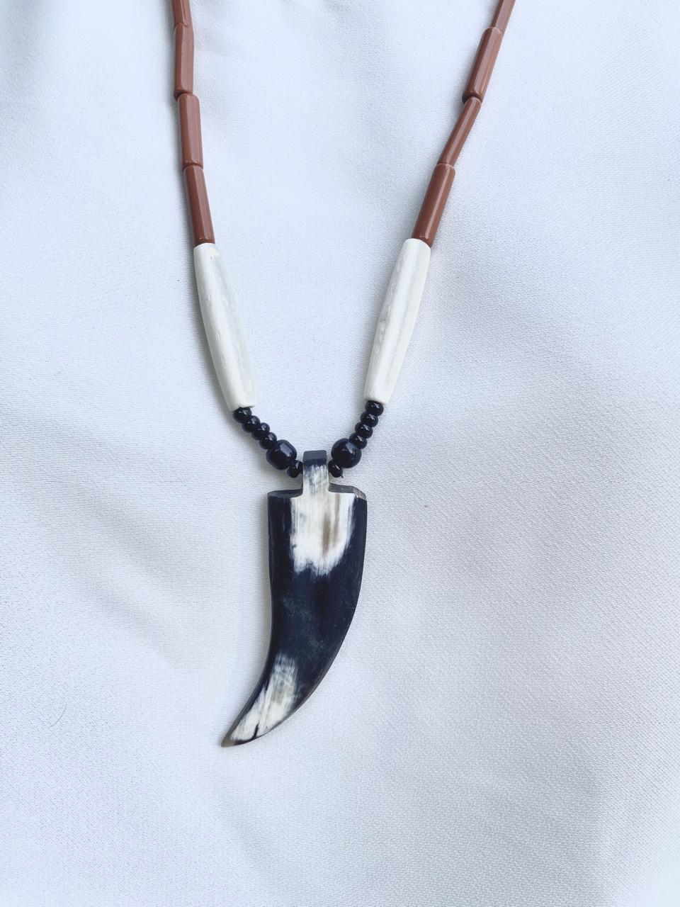 Unisex horn pendant necklace- Annie Sakhamo
