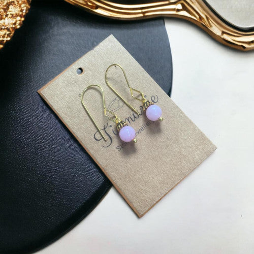 Ti Munie Pinky Agate Earrings - Annie Sakhamo