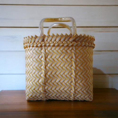 Eye catching Yellow color basket- Indigi craft