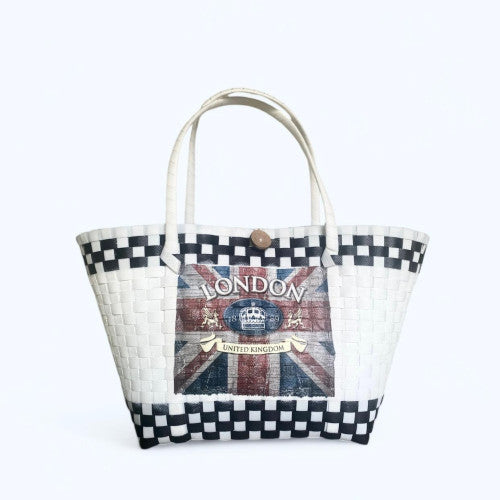 Flowerchild-London united kingdom with white basket