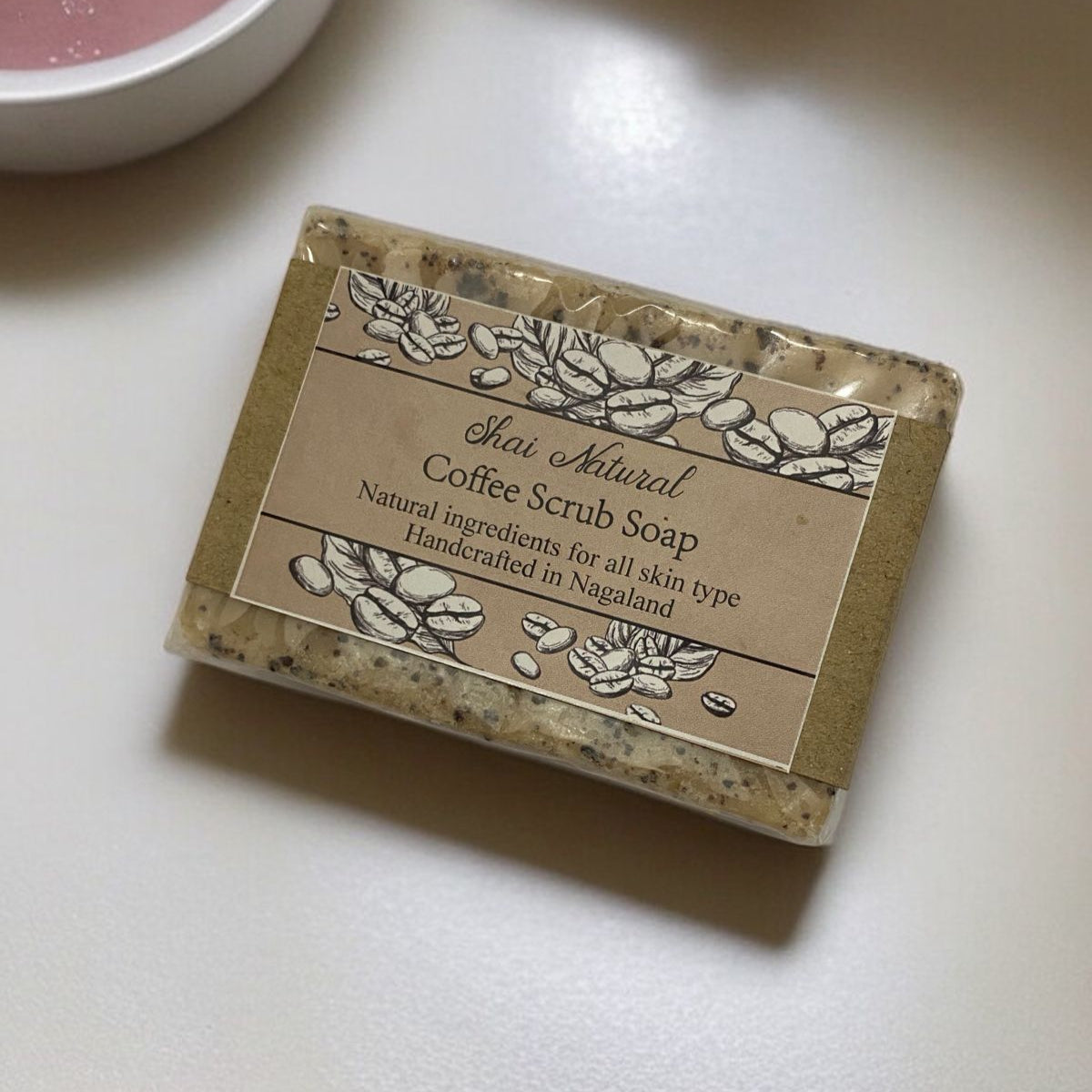 Handcrafted Coffee Scrub Soap - Shai Natural 100gms