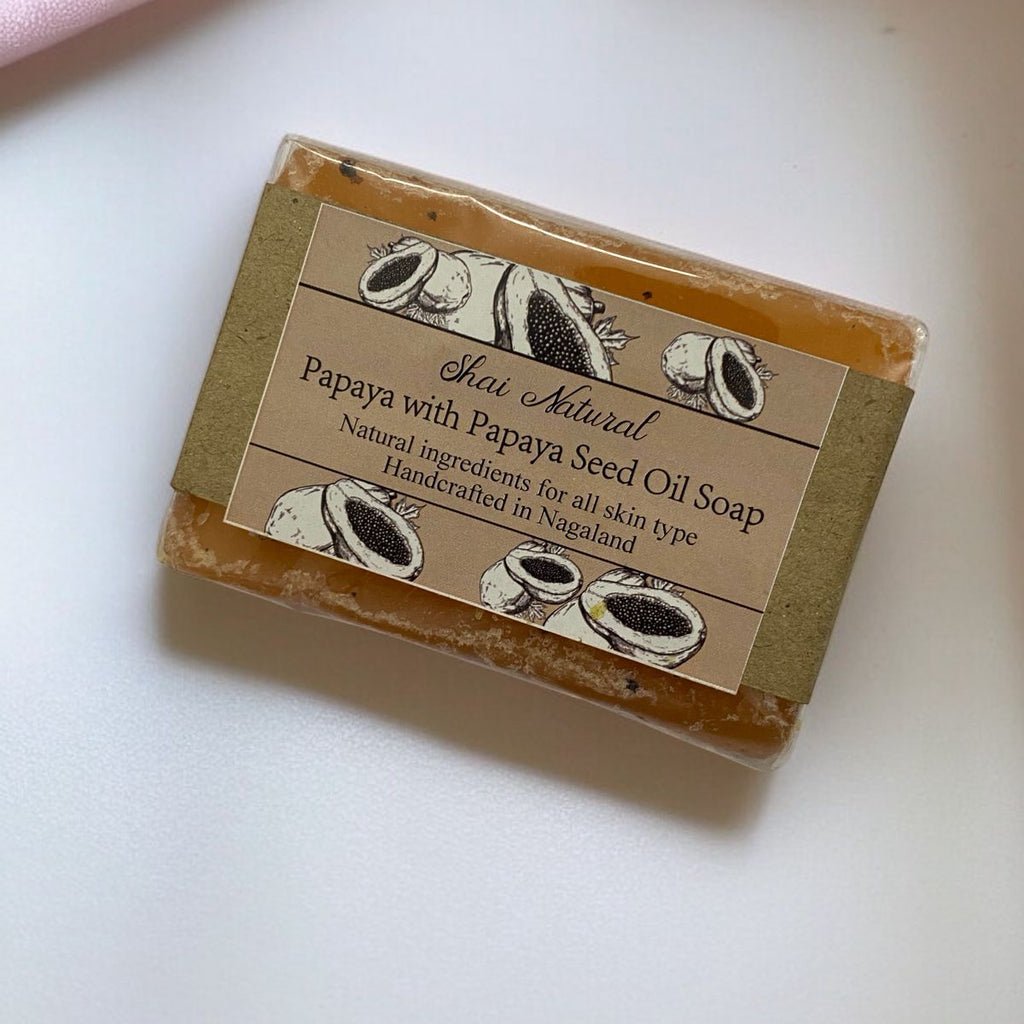 Handcrafted Papaya with Papaya Seed Oil - Shai Natural 100gm
