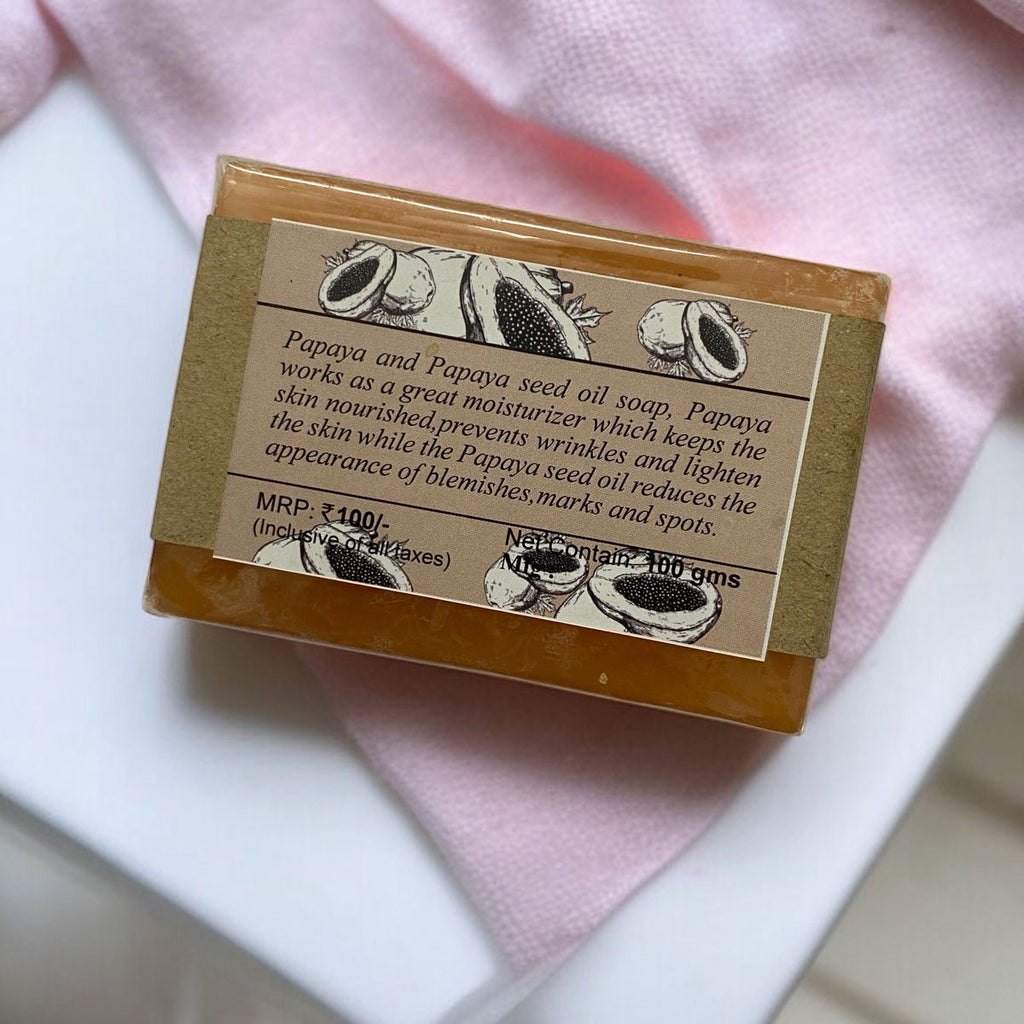 Handcrafted Papaya with Papaya Seed Oil - Shai Natural 100gm