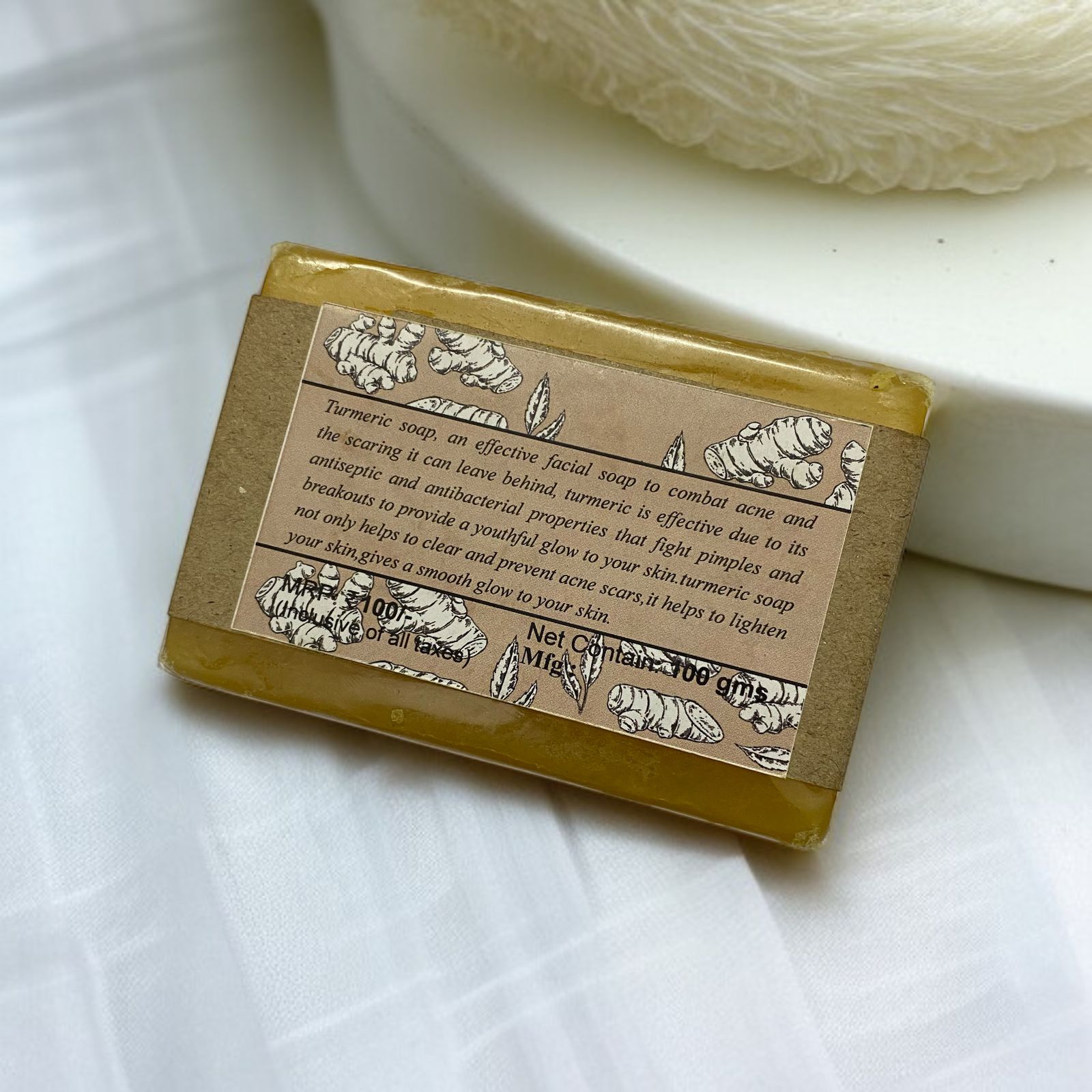 Handcrafted Turmeric Soap - Shai Natural 100gm