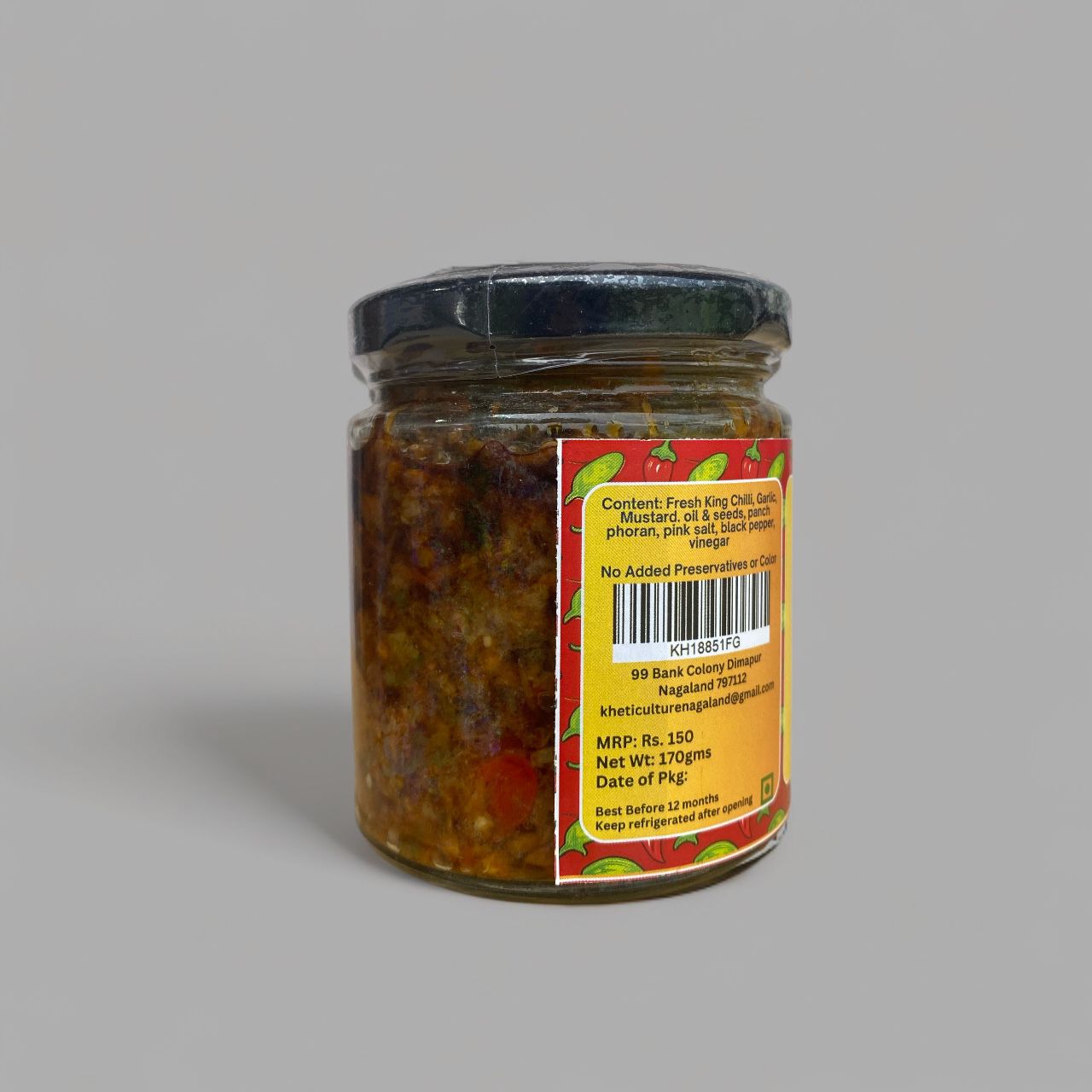 Fresh King Chilli Pickle - Kheti Culture