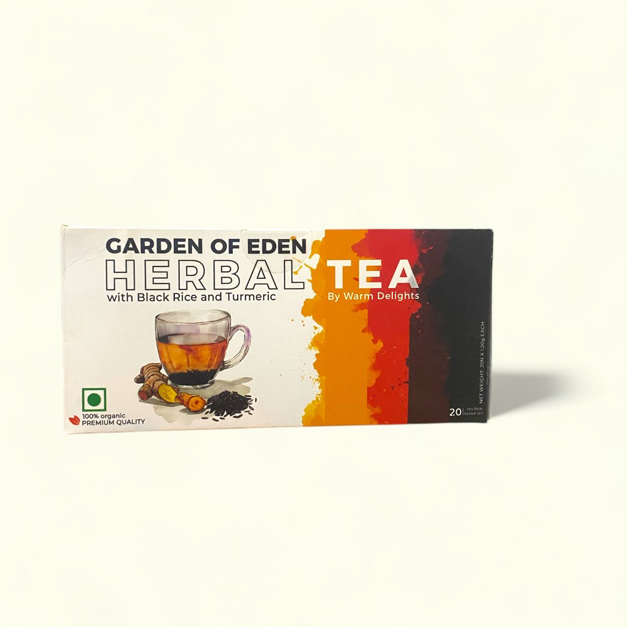 Garden of Eden Herbal Tea with Black Rice and Turmeric - Warm Delights