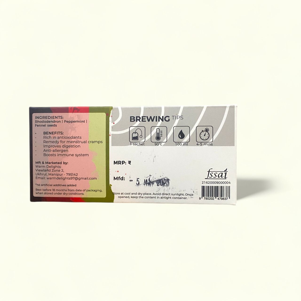 Garden Of Eden Herbal Tea with Rhododendron and Peppermint - Warm Delights