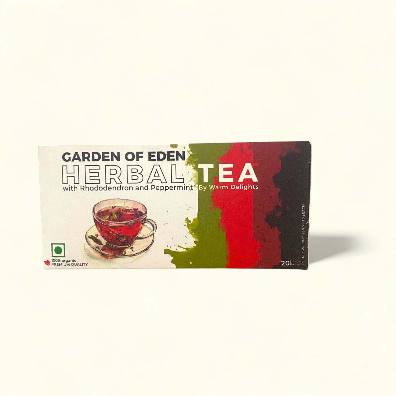 Garden Of Eden Herbal Tea with Rhododendron and Peppermint - Warm Delights