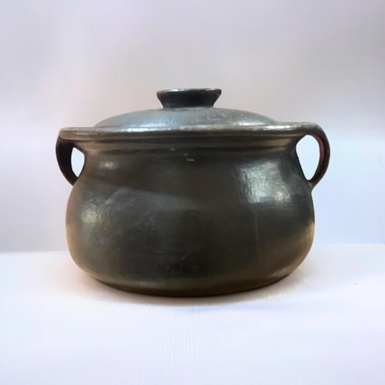 Longpi Pottery Clay Earthware Pot 5lt with Handle - Indigi Craft
