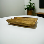 Fruits Display Platter Light Wood Joint Carved Design - Custom Creation