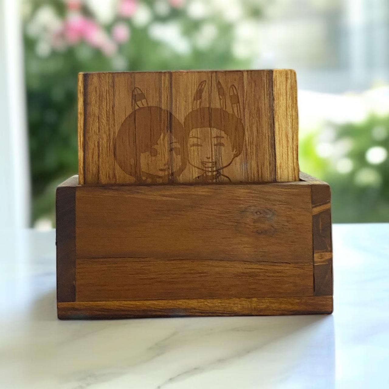 Coasters Nagaland Couple Square - Custom Creations