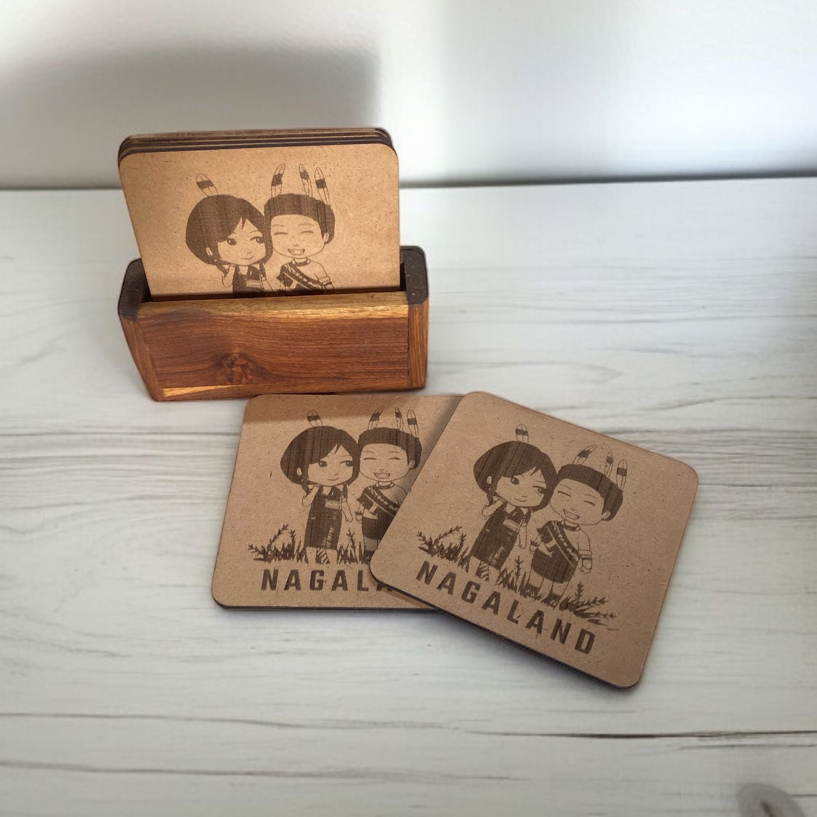 Coasters Naga Couple MDF - Custom Creations