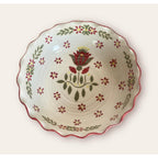 White Big Salad bowl ceramic - The Knot and Bow