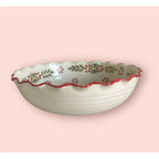 White Big Salad bowl ceramic - The Knot and Bow