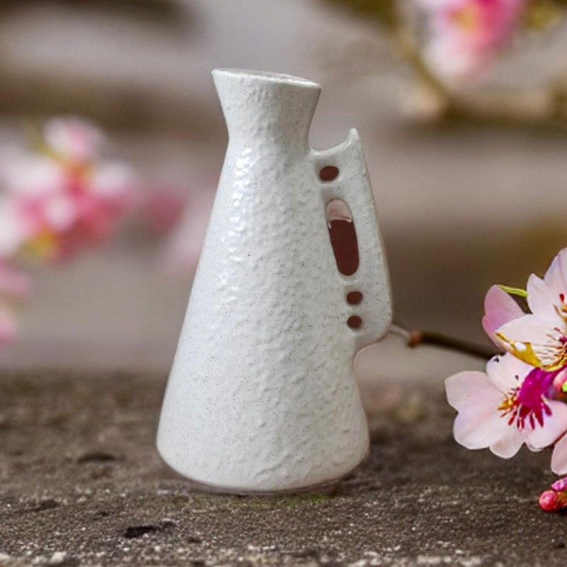 White Jug medium ceramic vase - The Knot and Bow