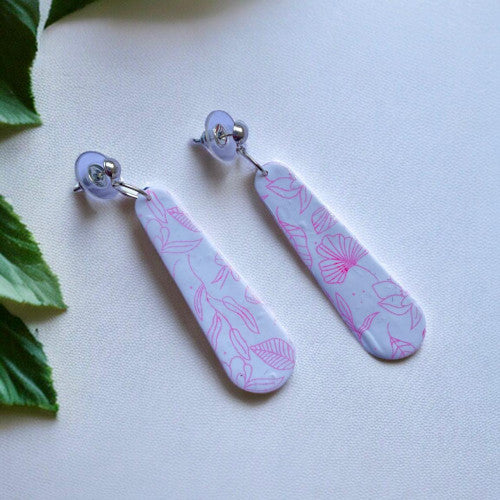 Zelach - Rustic Polomer Drops Earring