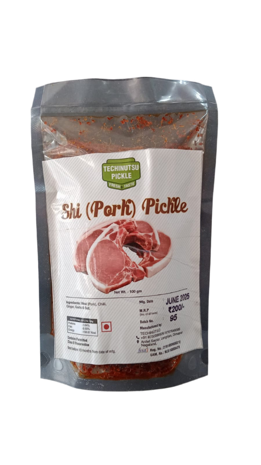 Shi pork chili pickle- Techinutsu
