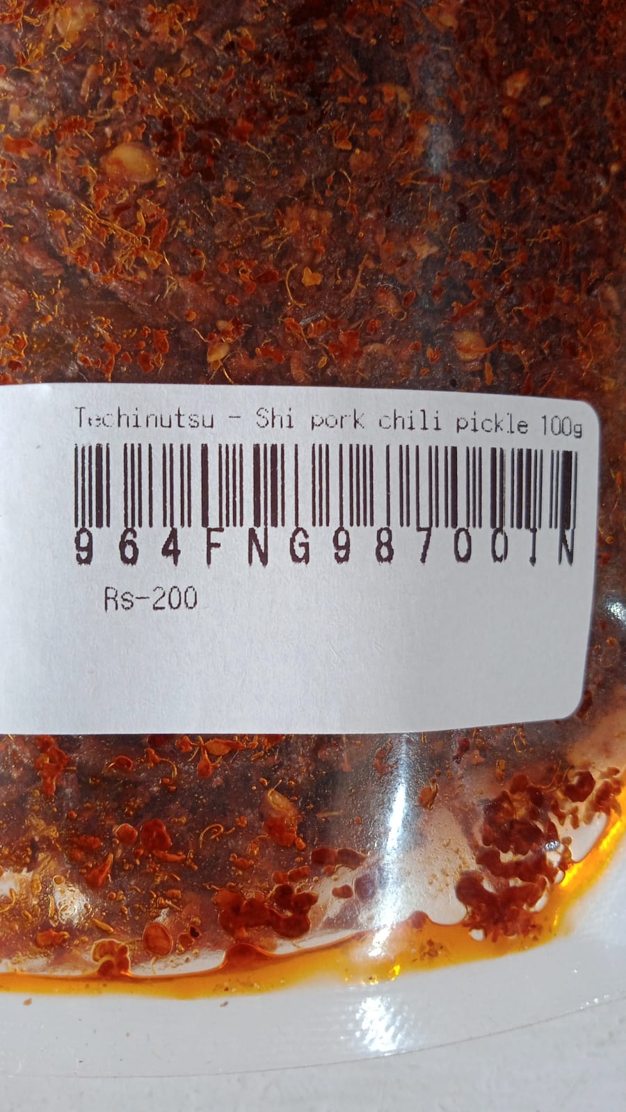 Shi pork chili pickle- Techinutsu