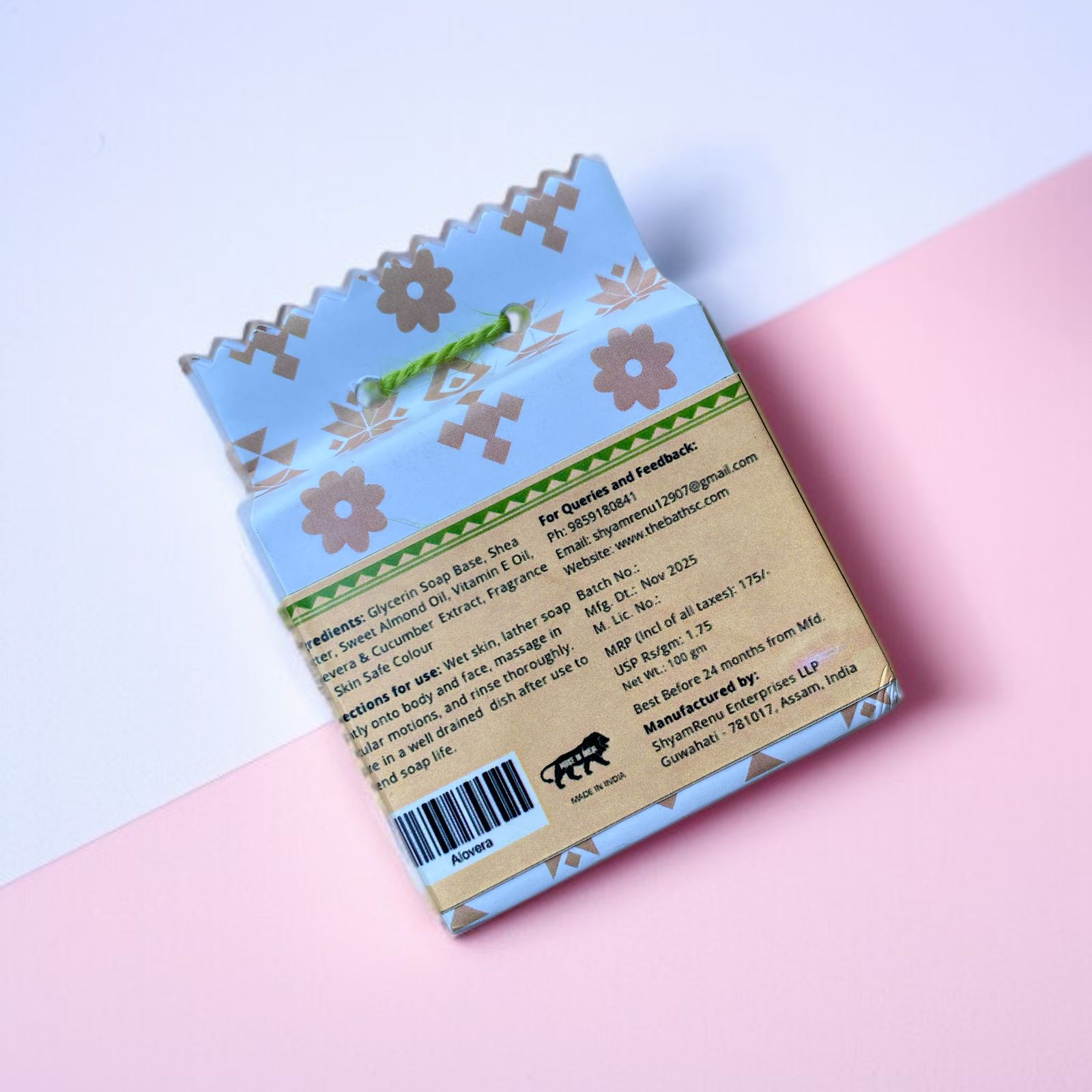 Aloevera Cucumber Shea Butter Soap- The Bath Sc.