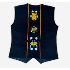 Chakhesang Buffalos Motif men's traditional waistcoat - Ethnic Inspirations