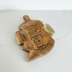 Bless the food wooden platter - Custom Creations