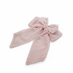 Blush pink lace hair bow clip-Prodigals Home