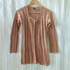 Brown casual Cardigan casual handmade - Aren Crochet