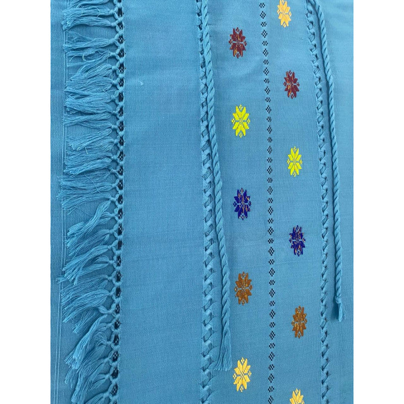 Ethnic Inspiration - Blue Puan with flowers