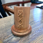 The Naga Feather Wooden Pen Stand
