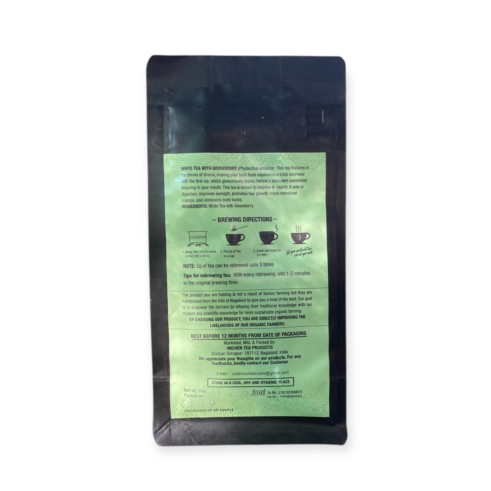 WHITE TEA WITH GOOSEBERRY - COLD MOUNTAIN 30g