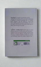 Back cover of a book with text and a barcode on a white background