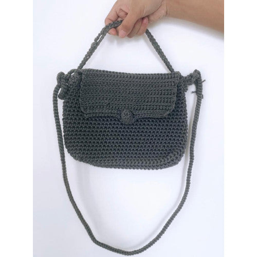 Grey adjustable sling bag- R Rhutsu
