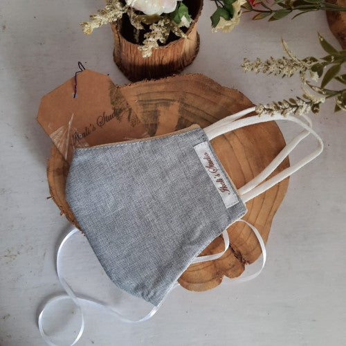 Grey face mask